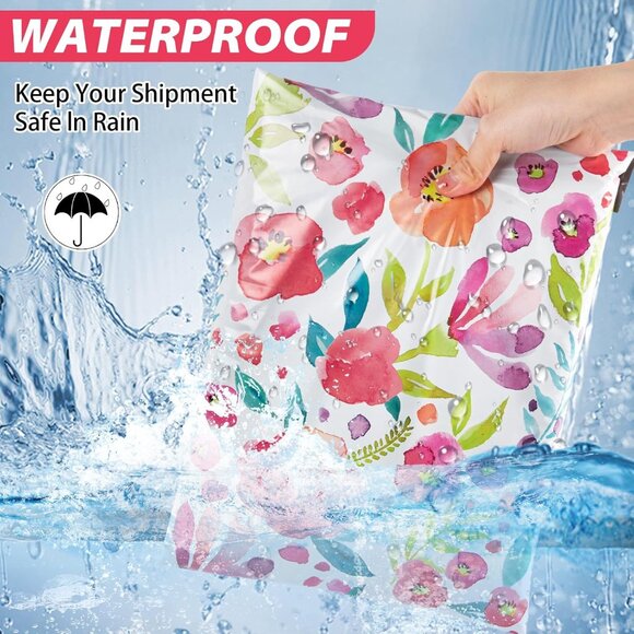 20ct Large 14.5x19 Floral Poly Mailers - Picture 4 of 5